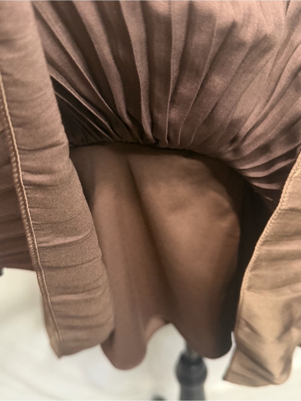 BCBG MAX AZRIA RUNWAY Tiered Brown V-Neck Ruffle Mini Dress Size 10 NWT. $566.00 - Picture 10 of 13